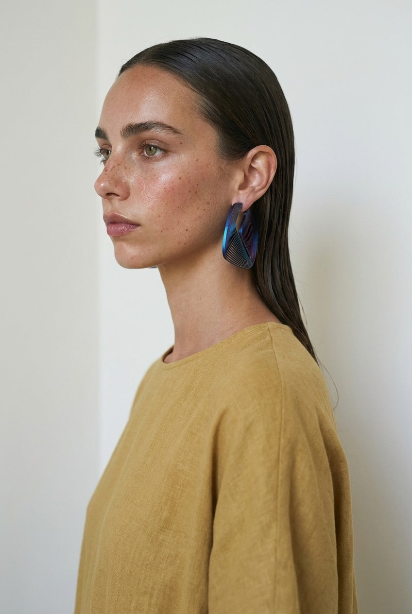 "Circonstances" Hoop Earrings