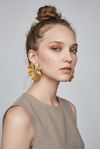 "Clouds" curled earrings