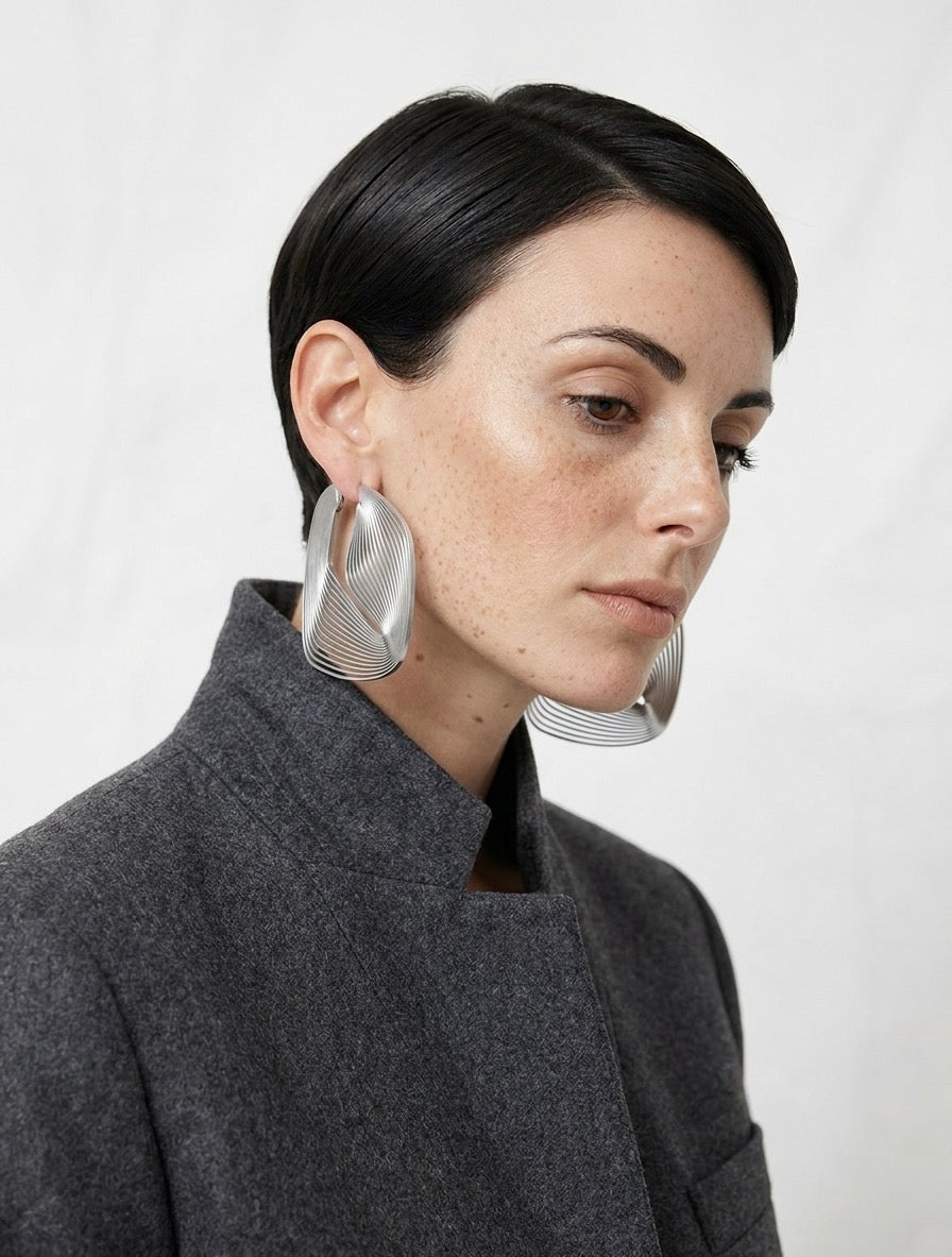 "Circonstances" Hoop Earrings