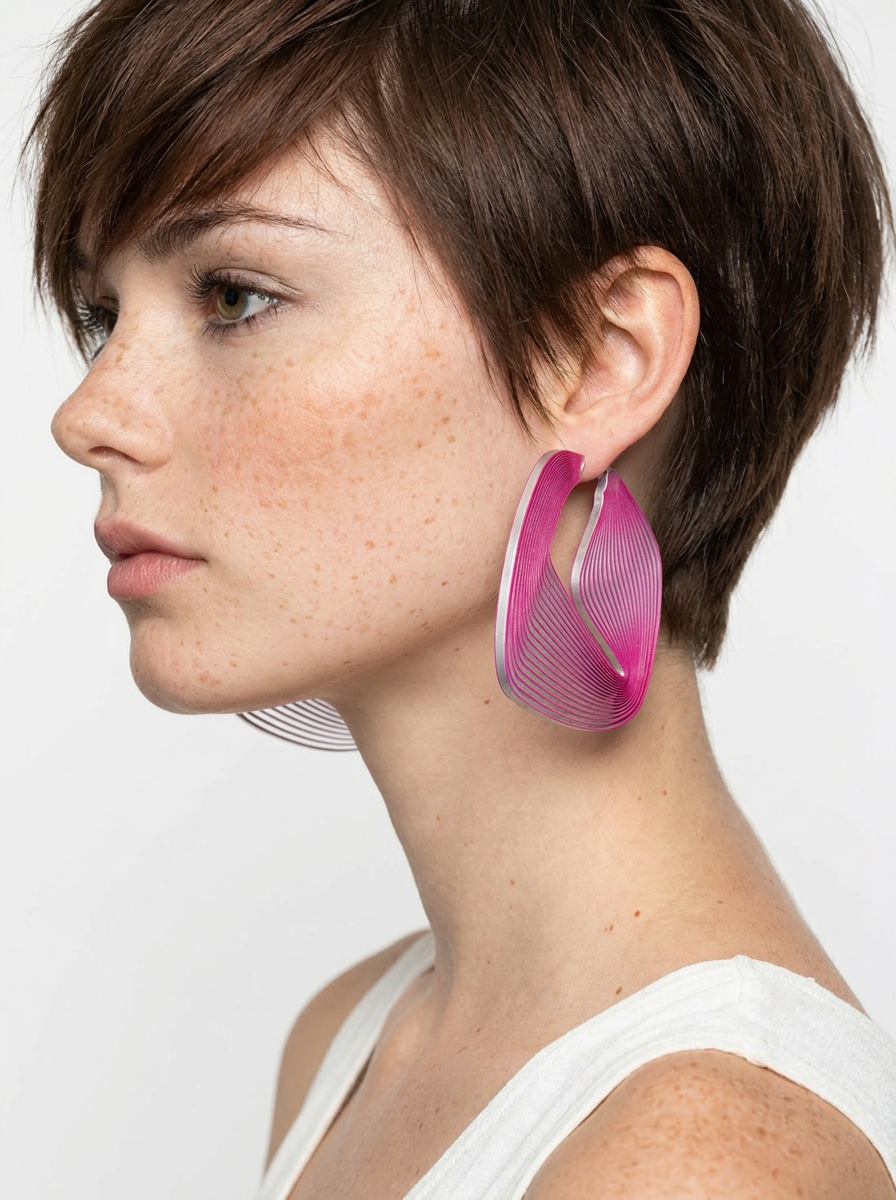 "Circonstances" Hoop Earrings