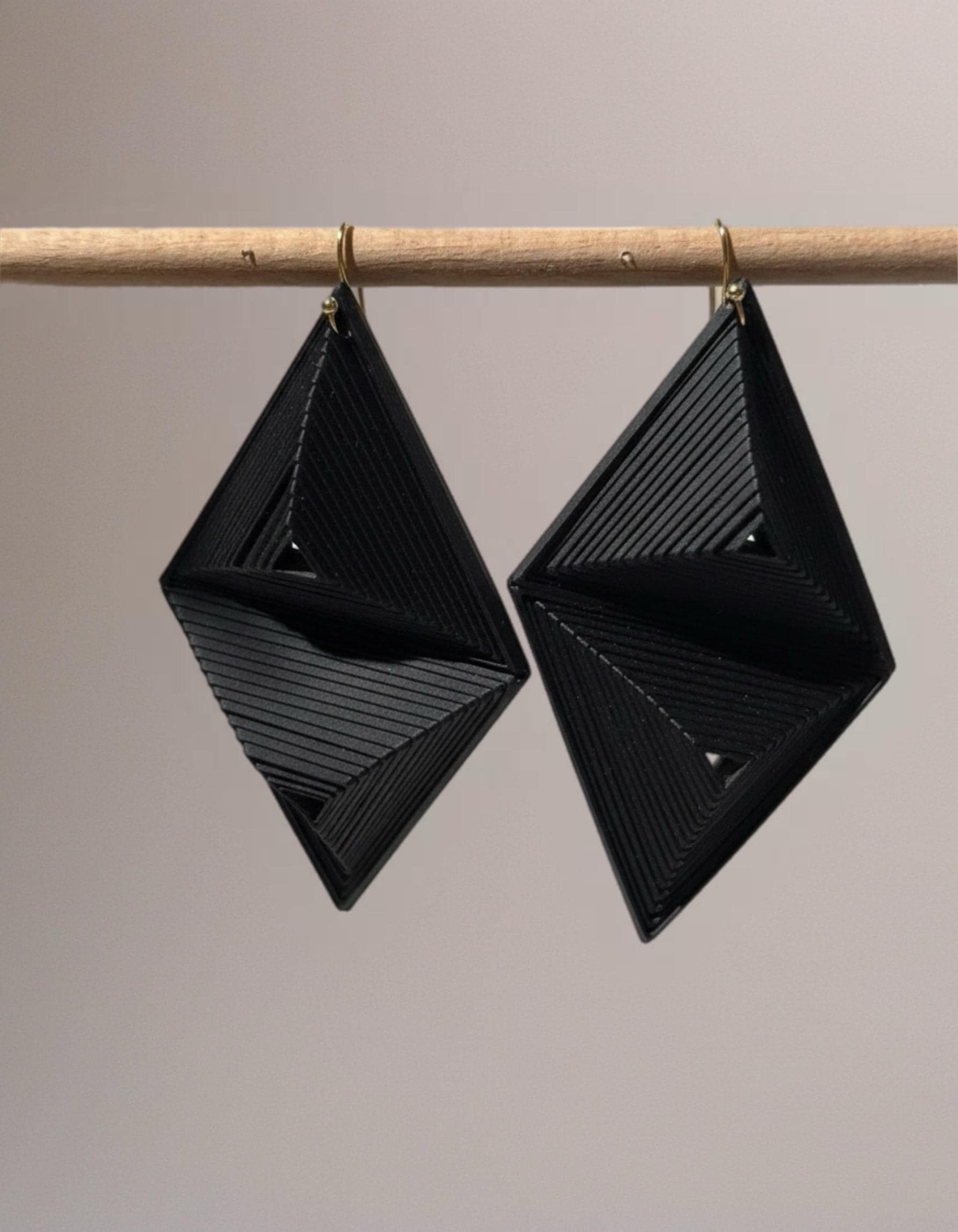 « Pomme de Pin » - handmade PLA bioplastic earrings - Miette jewelry