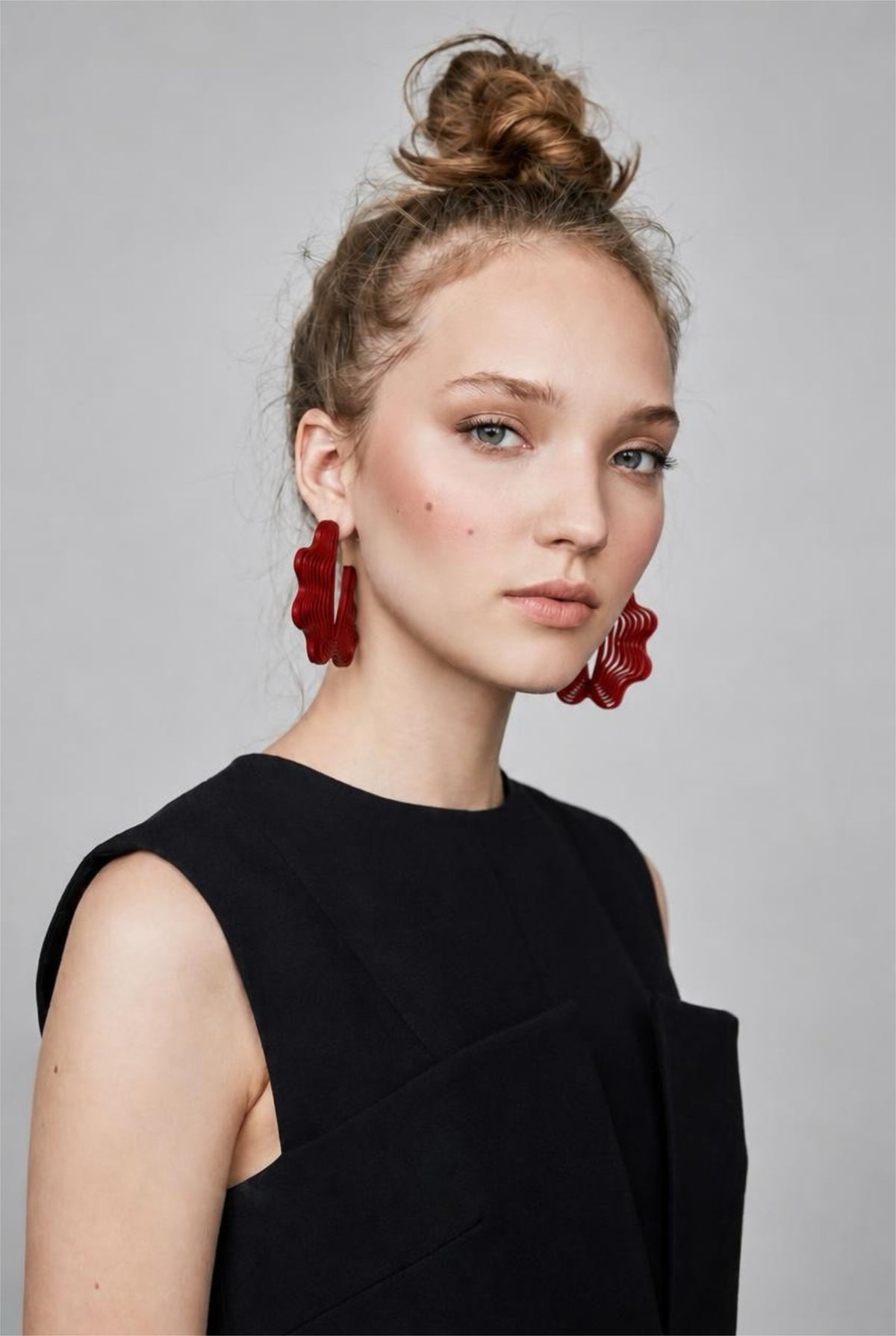 "Clouds" curled earrings