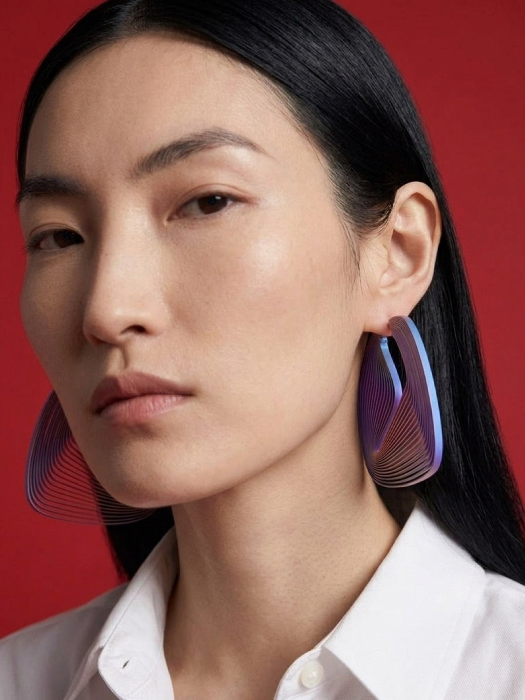 "Circonstances" Hoop Earrings