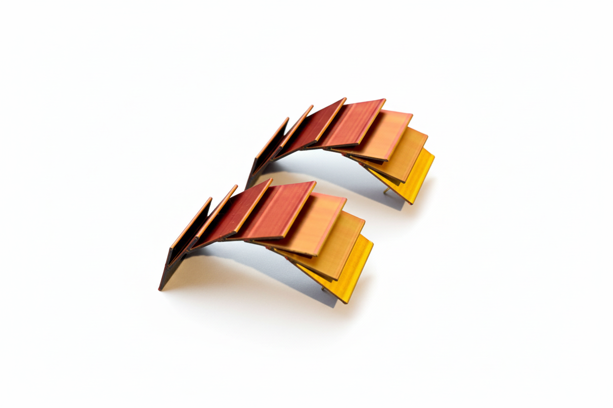 Boucles créoles géantes "Darwin" - handmade PLA bioplastic earrings - Miette jewelry