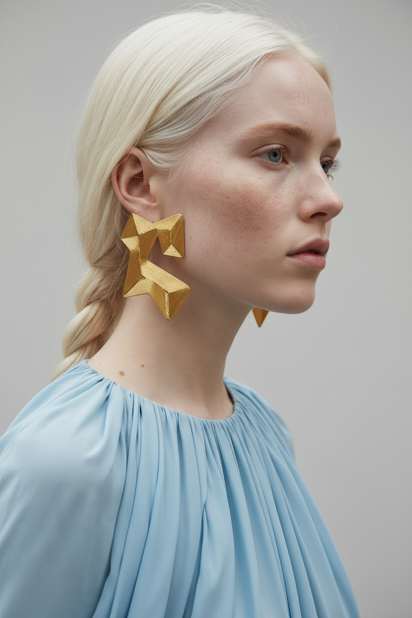"Course" optical earrings