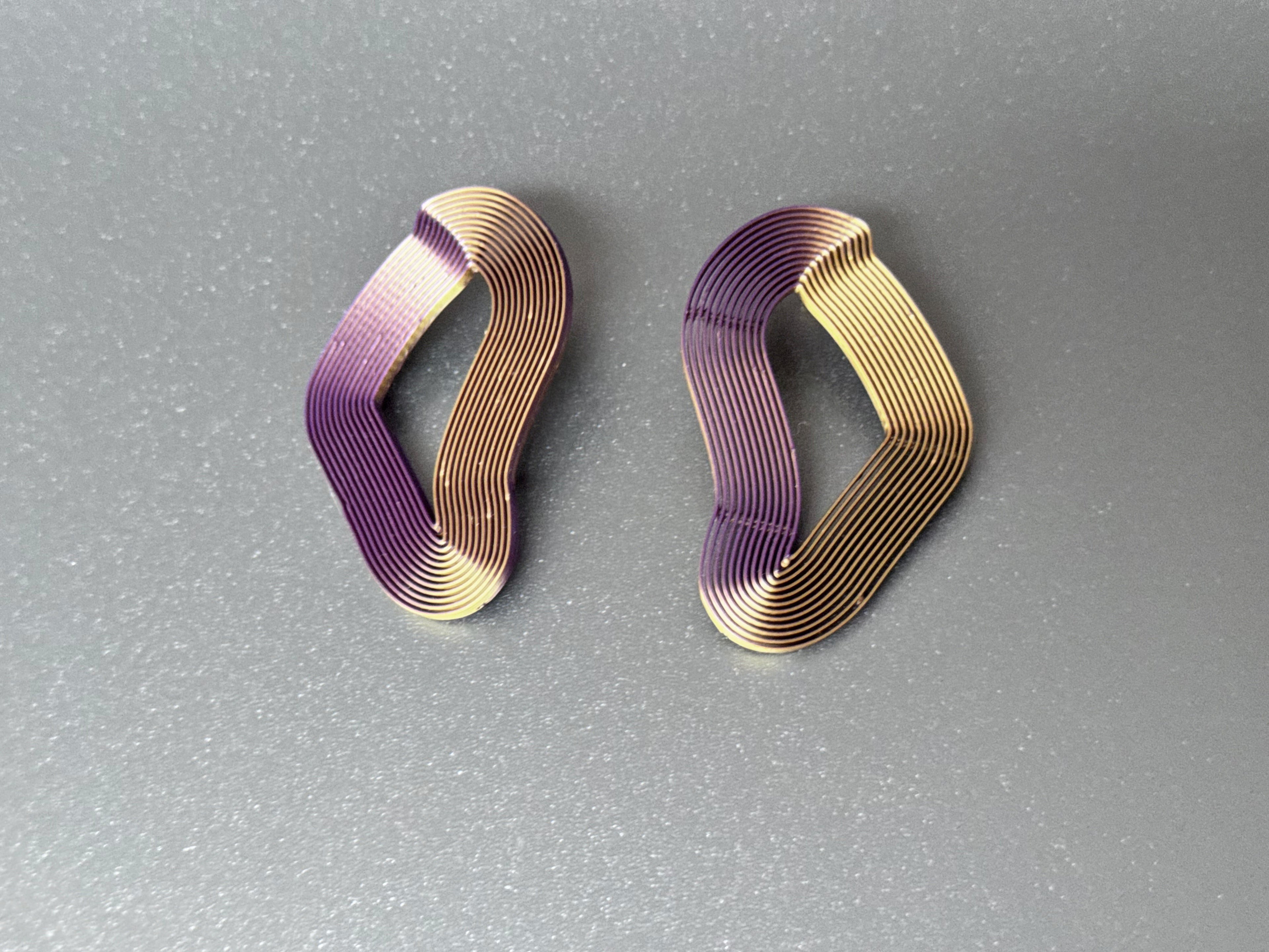 "Linear" Earrings Bauhaus Inspiration