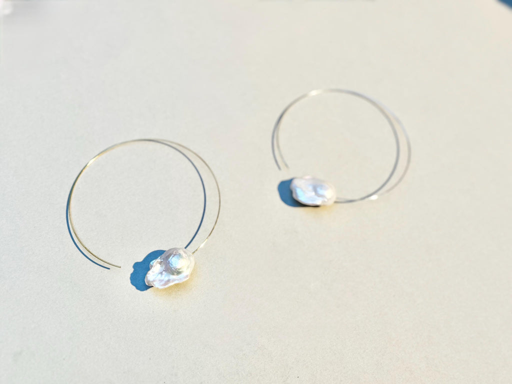 « BalançoireL» - handmade PLA bioplastic earrings - Miette jewelry