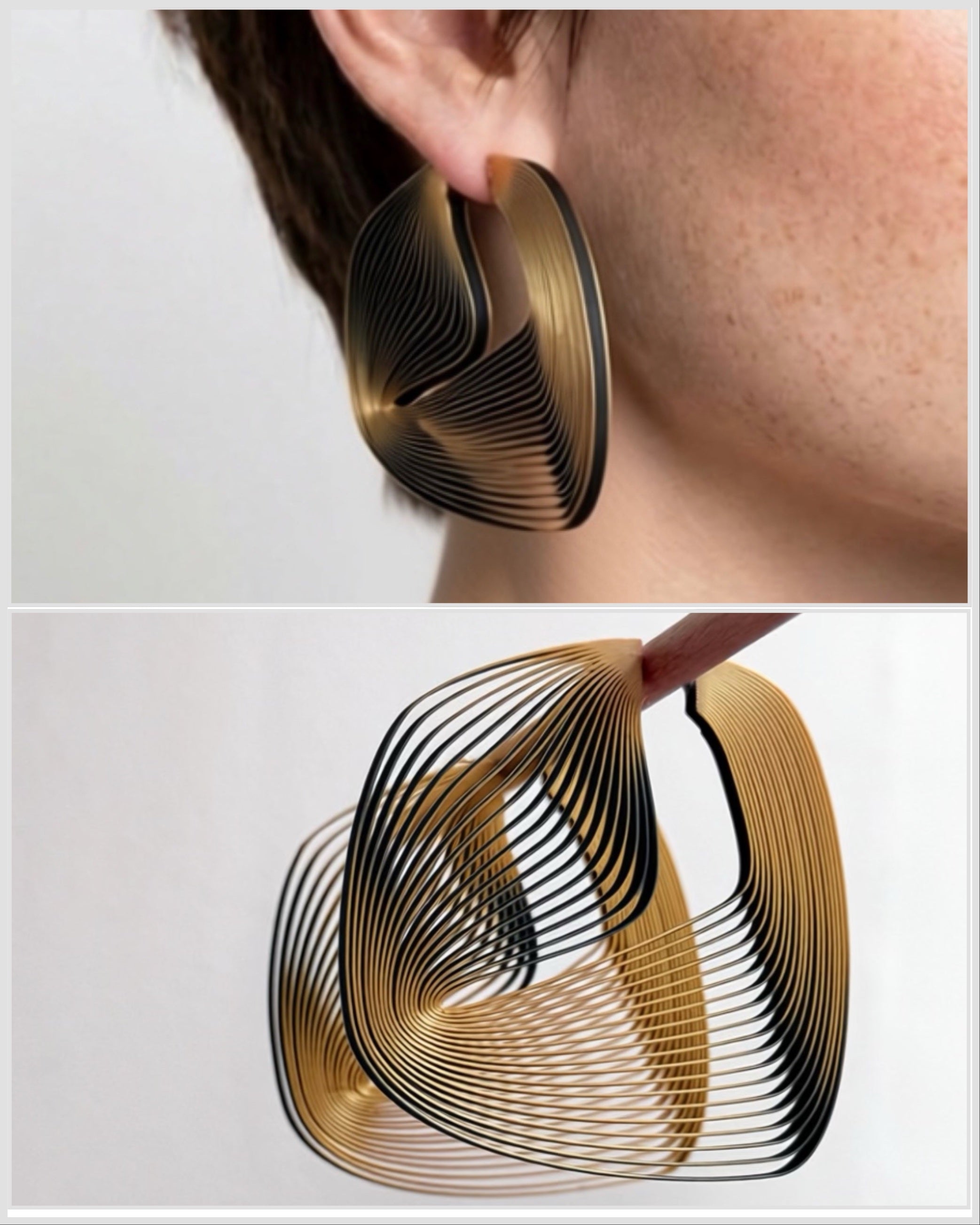 "Circonstances" Hoop Earrings