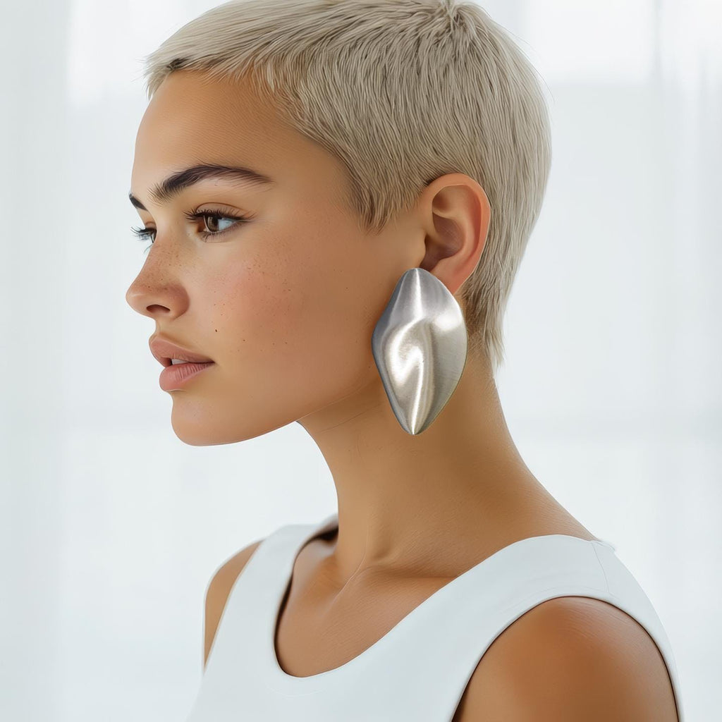 "Pierres" - handmade PLA bioplastic earrings - Miette jewelry