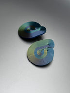 « Symbiose» – Boucles d'oreilles Irisées Graphiques