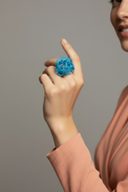 Set of 2 colorful "Metaphor" rings