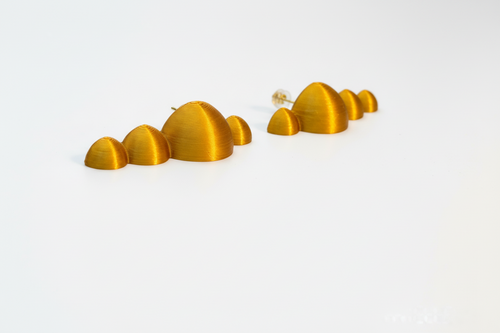 "Gouttelettes" - handmade PLA bioplastic earrings - Miette jewelry