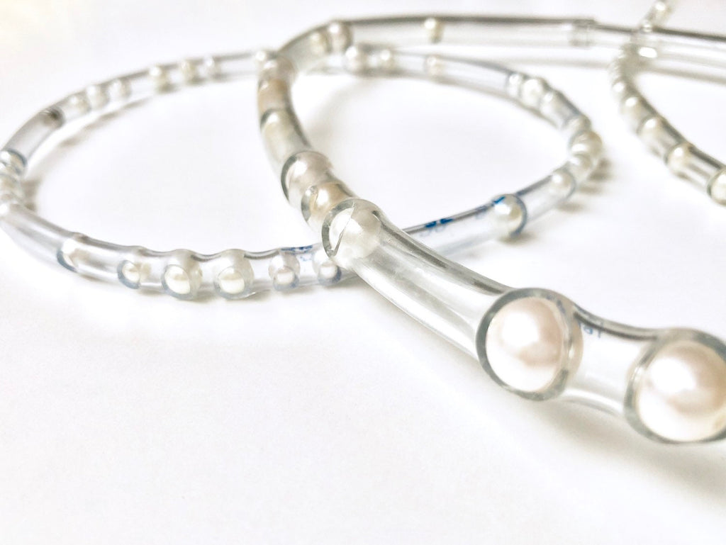 Collier aux perles « Le code Morse » - handmade PLA bioplastic necklace - Miette jewelry
