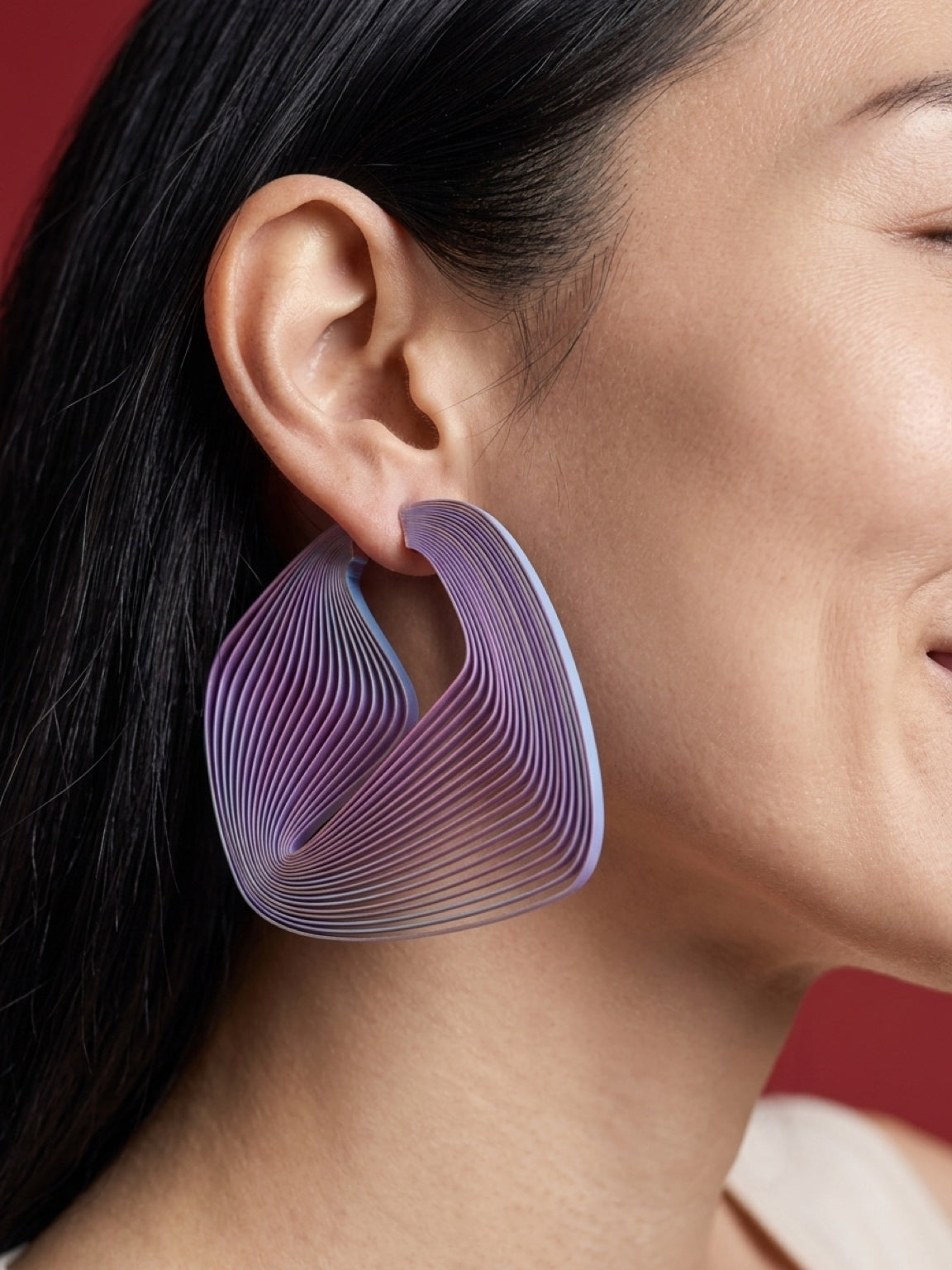 "Circonstances" Hoop Earrings