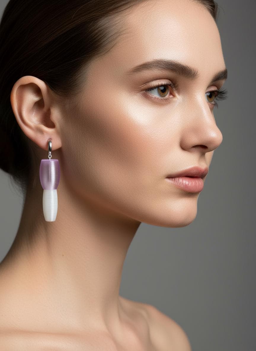 Translucides "Selon Othoniel" - handmade PLA bioplastic earrings - Miette jewelry