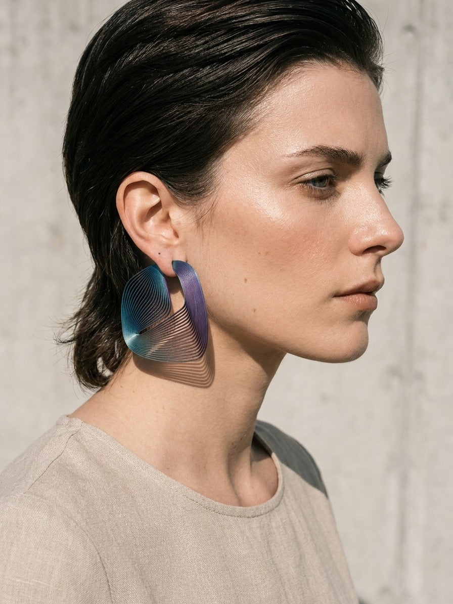 "Circonstances" Hoop Earrings