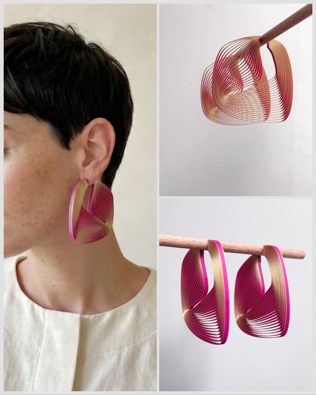 "Circonstances" Hoop Earrings
