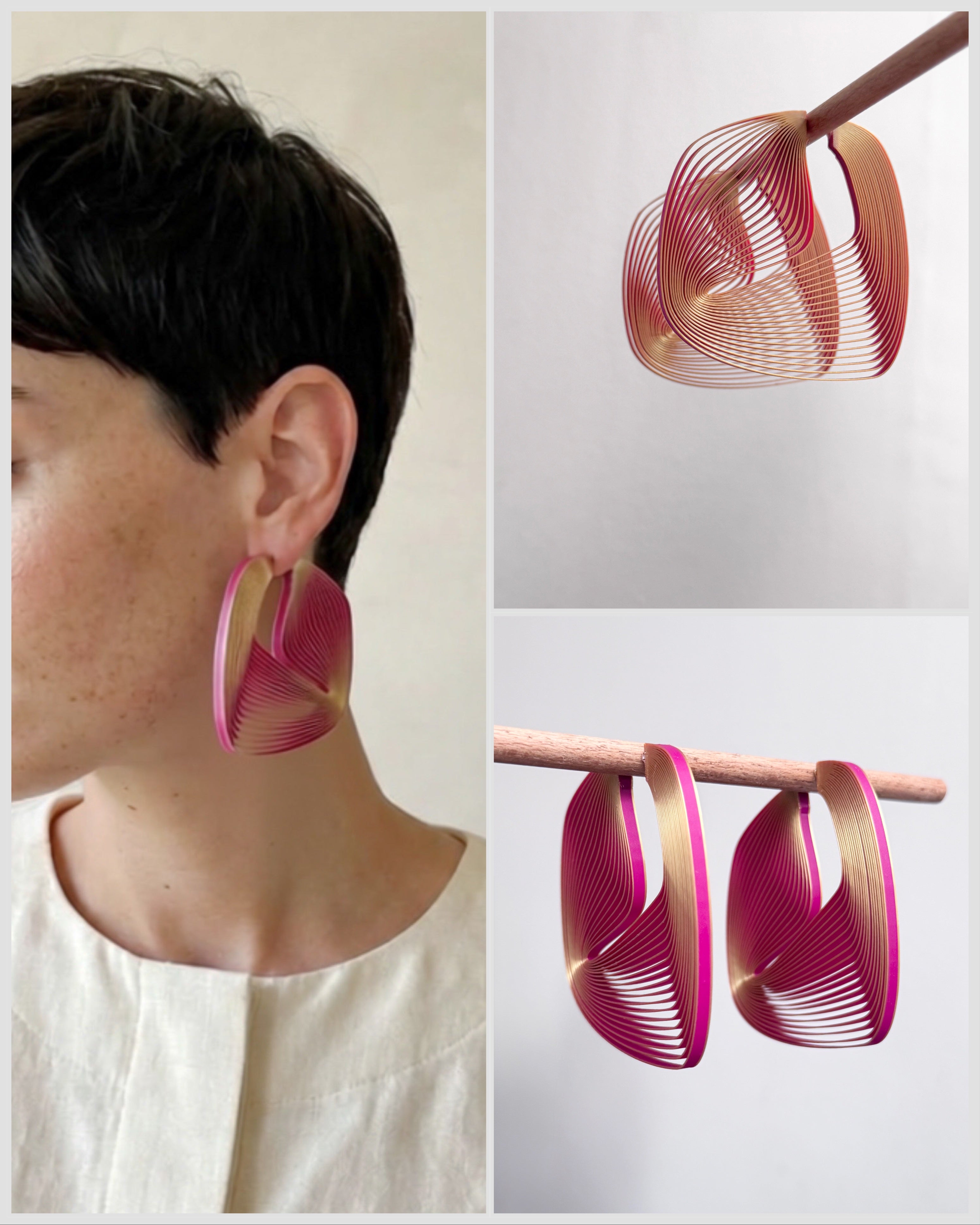"Circonstances" Hoop Earrings