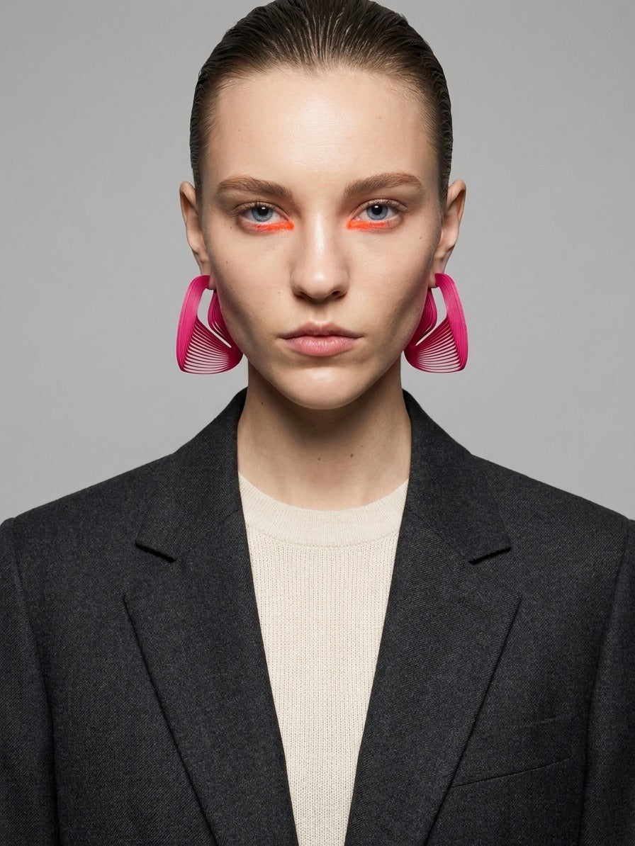 "Circonstances" Hoop Earrings