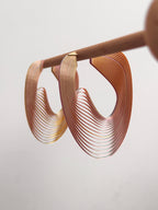 Eco-Friendly XL Hoops - Inspired and Sustainable Optical Art Jewelry