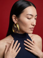 "Circonstances" Hoop Earrings