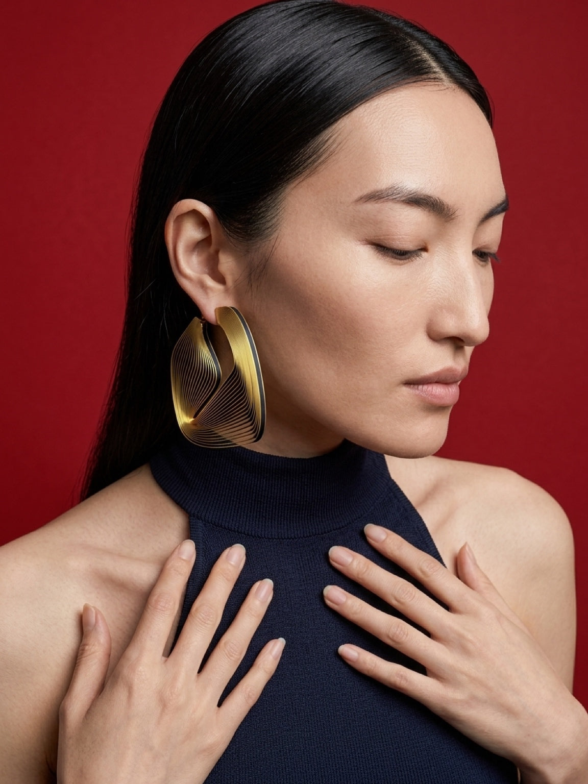 "Circonstances" Hoop Earrings