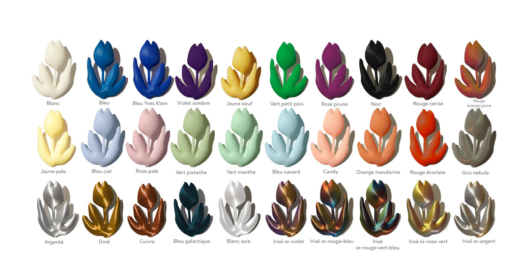Pendientes de la serie Matisse “Tulipanes”