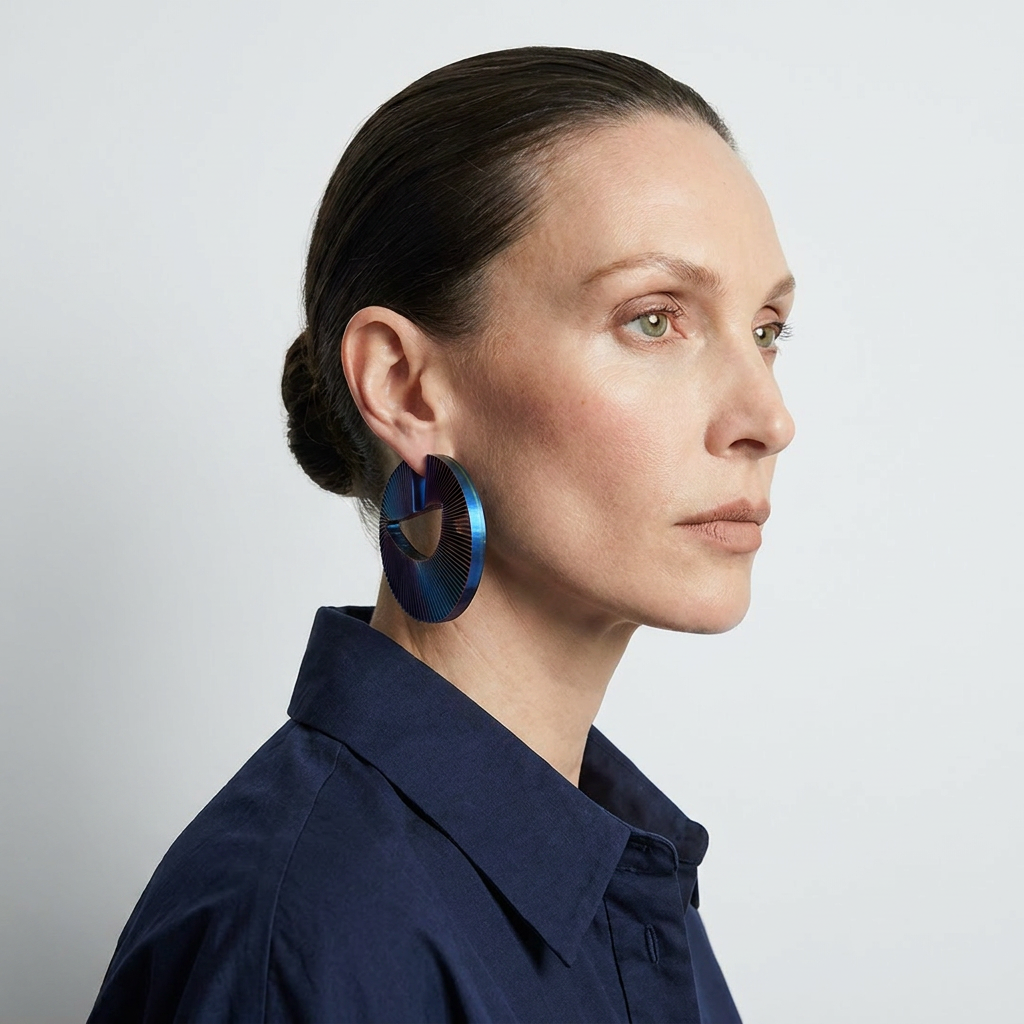 Boucles d'oreilles créoles « Écho»
