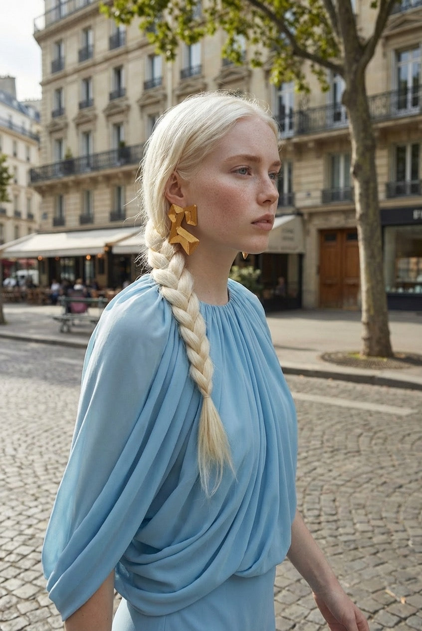 "Course" optical earrings