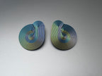« Symbiose» – Boucles d'oreilles Irisées Graphiques