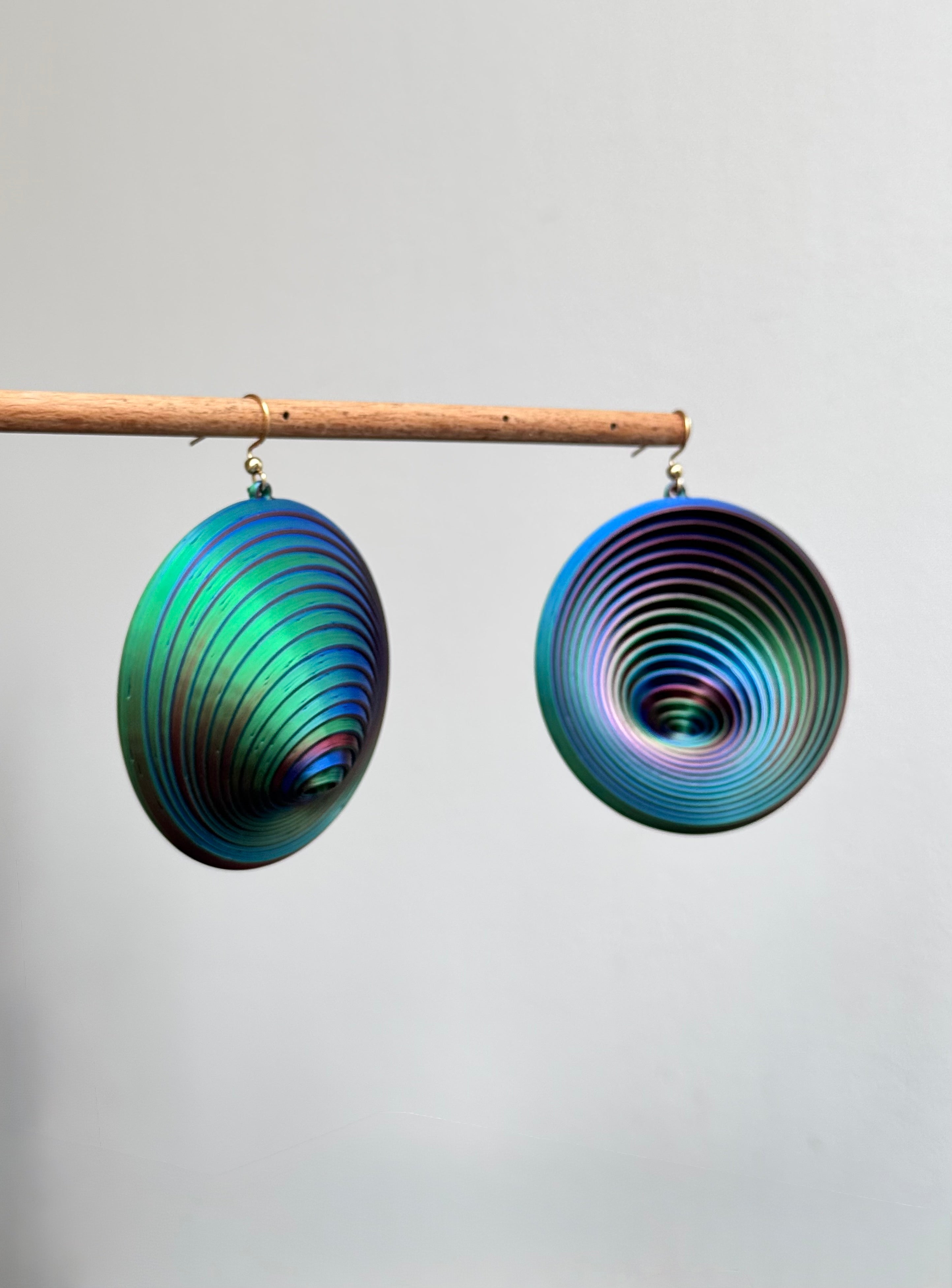"Telescope" Earrings – Kinetic Mobile Art | Miette