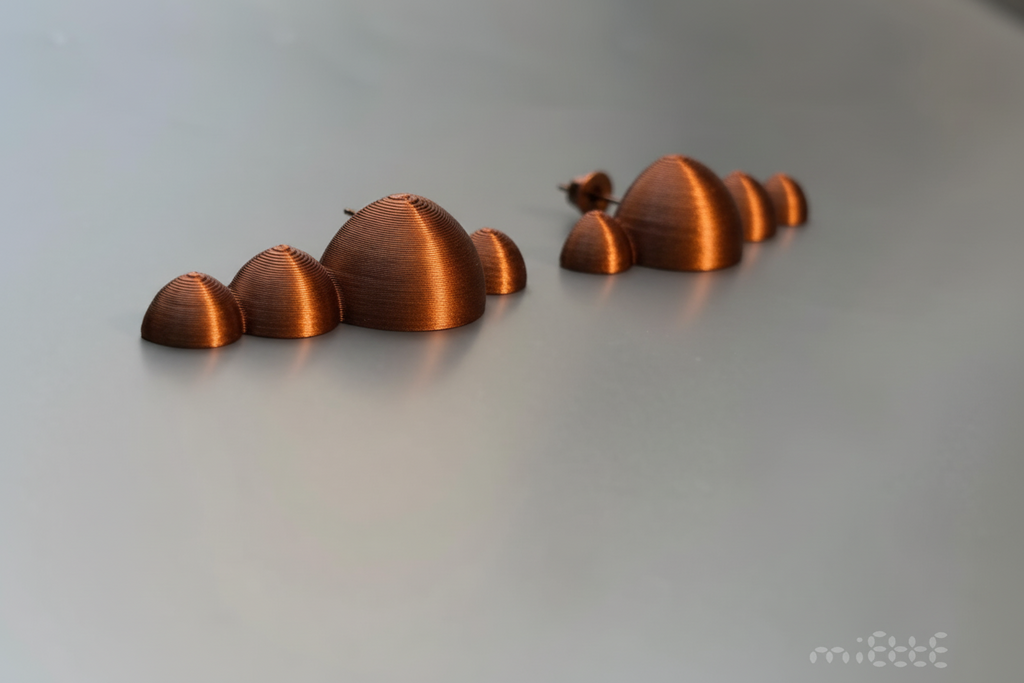 Earring copper sculpture by miette Very lightweight