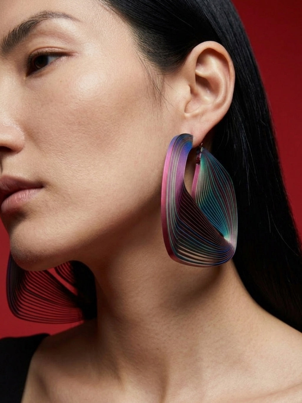 "Circonstances" Hoop Earrings