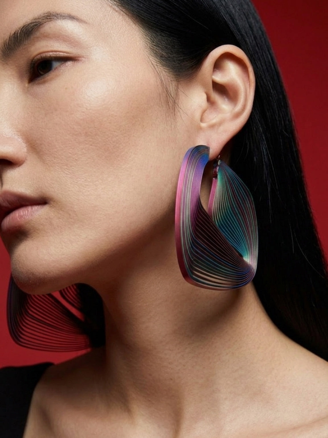 "Circonstances" Hoop Earrings