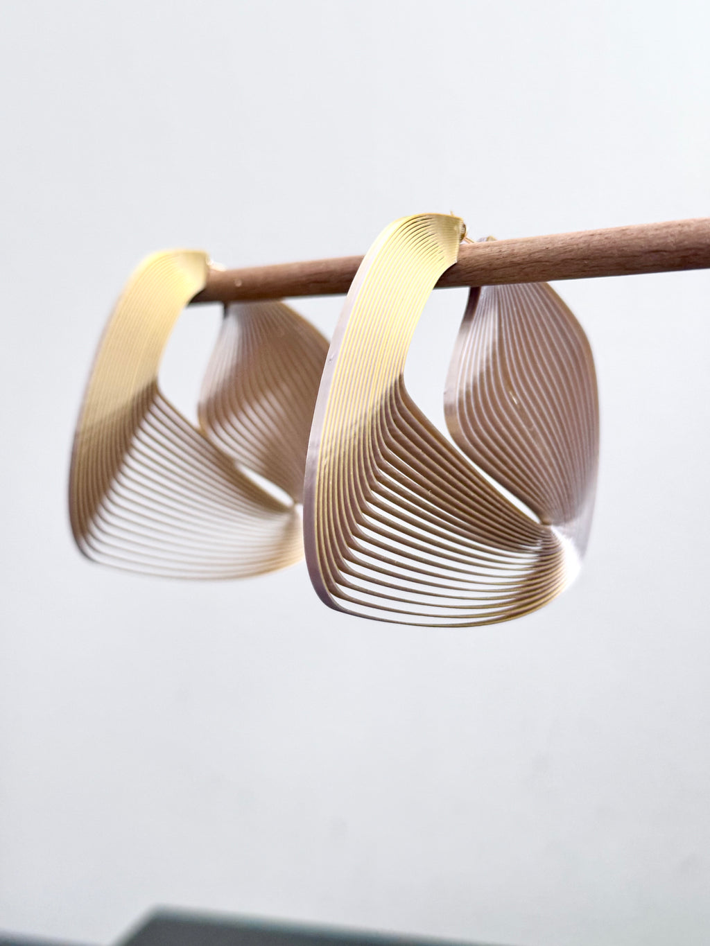 "Circonstances" Hoop Earrings