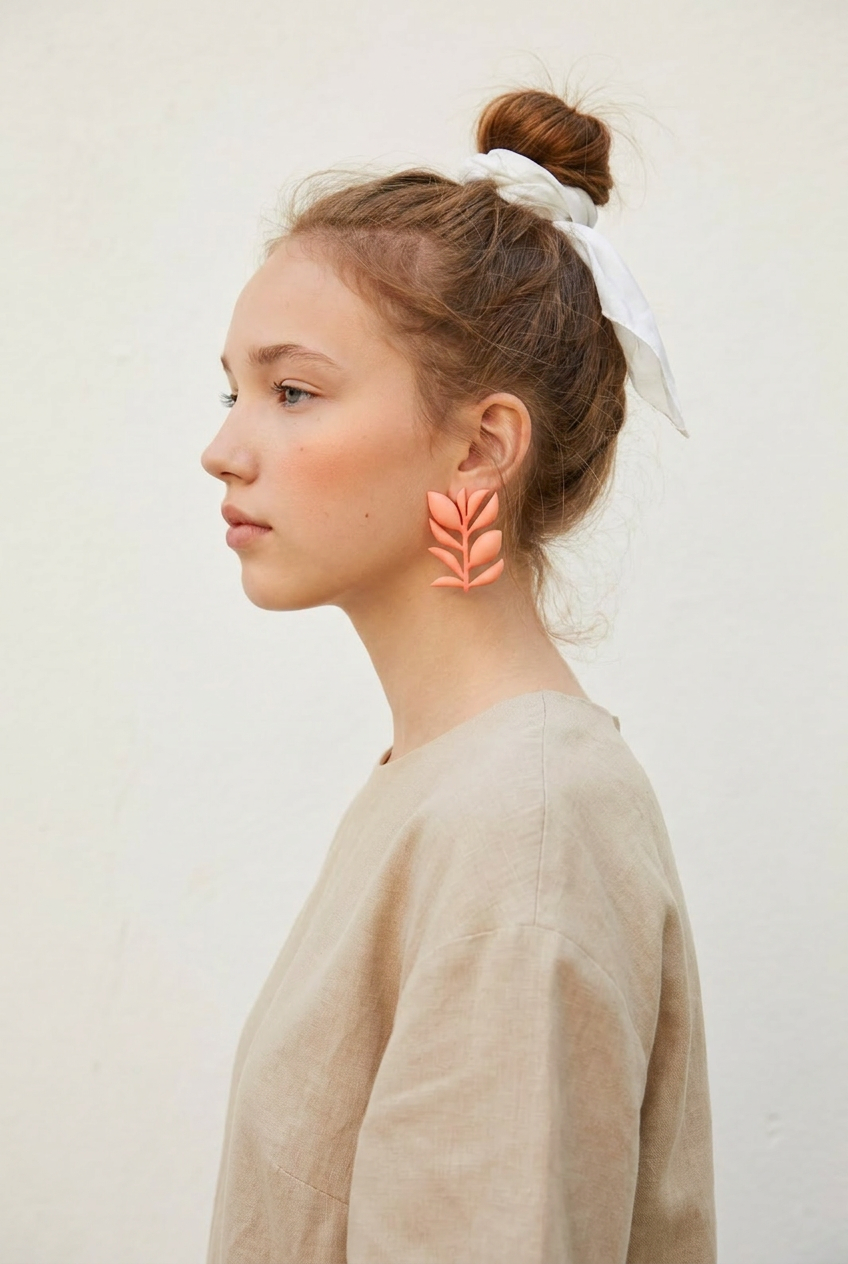 Matisse series earrings "Ficus"