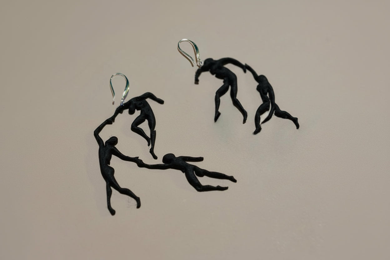 Pendientes de la serie Matisse "La Danza"