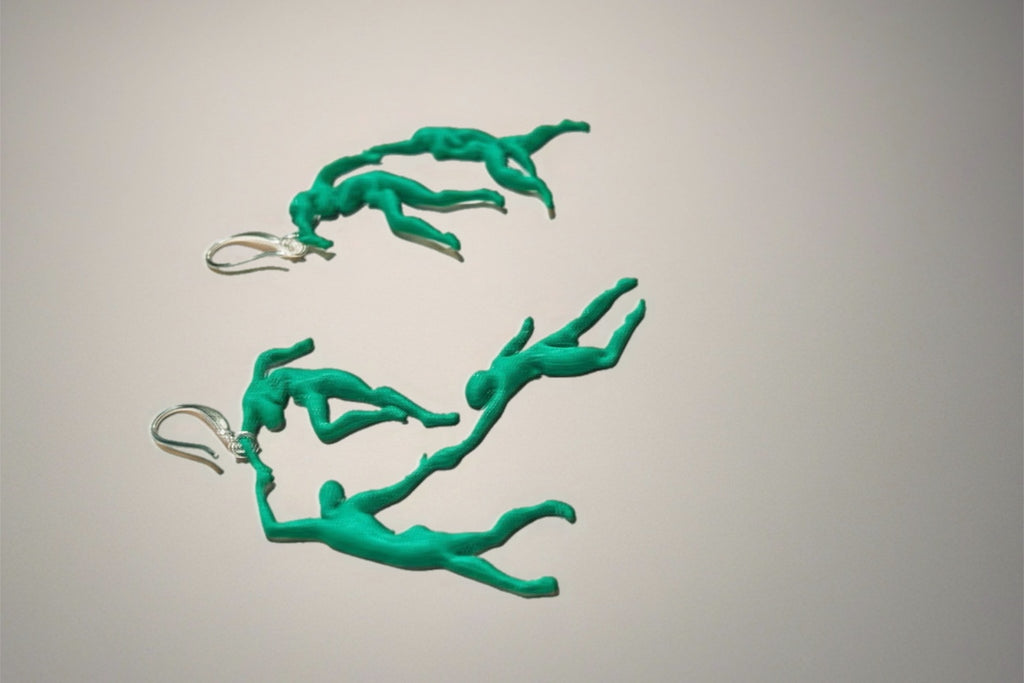 Matisse series earrings "The Dance"