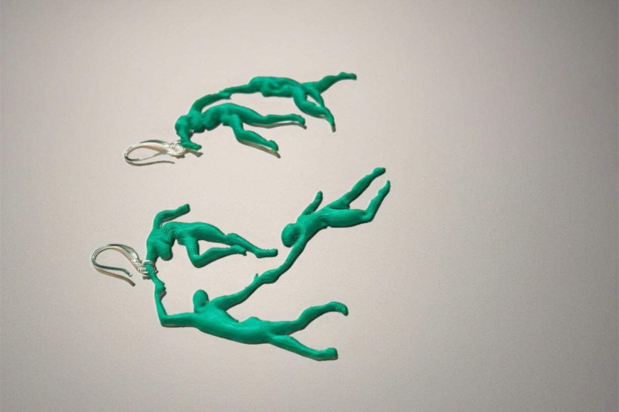 Pendientes de la serie Matisse "La Danza"