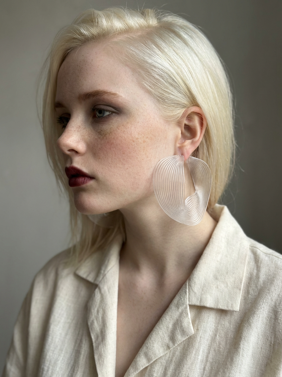 "Circonstances" Hoop Earrings
