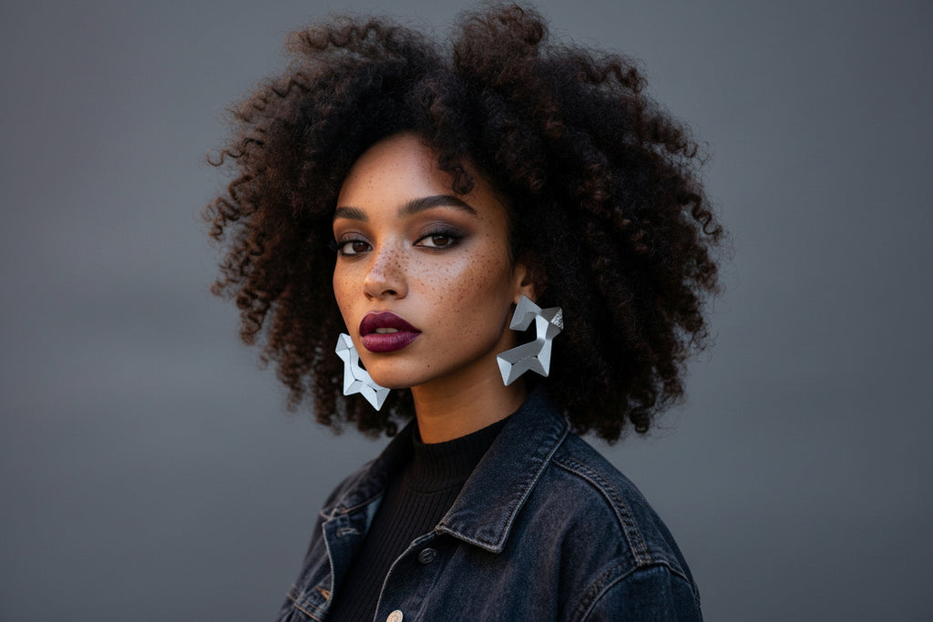 "Course" optical earrings