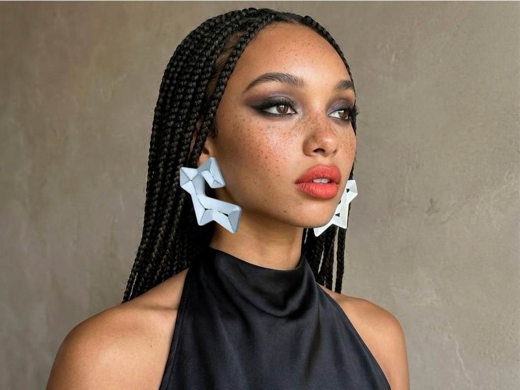 "Course" optical earrings