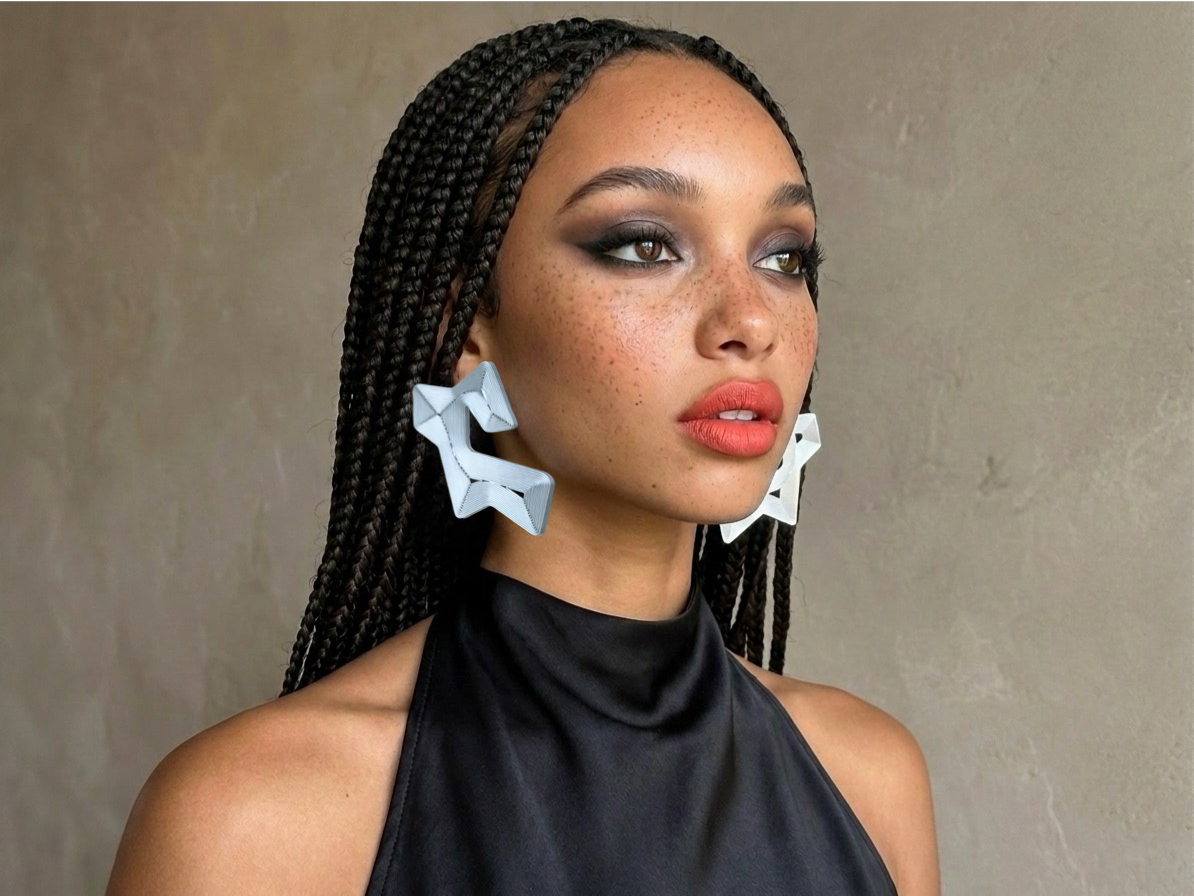 "Course" optical earrings