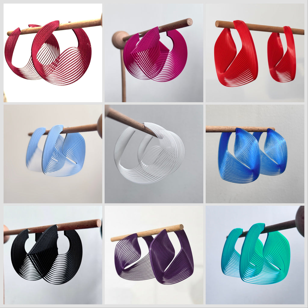 "Circonstances" Hoop Earrings
