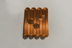 miette art earrings NENE linear copper color light weight iridescent