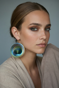  - sustainable bioplastic jewelry - Miette Télescope earrings mobile shape