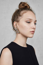 Bijoux d’oreilles miette or-argent en bioplastique 