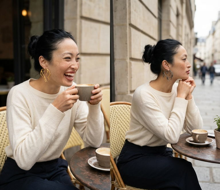 Paris café Matisse La danse earrings unique miette 