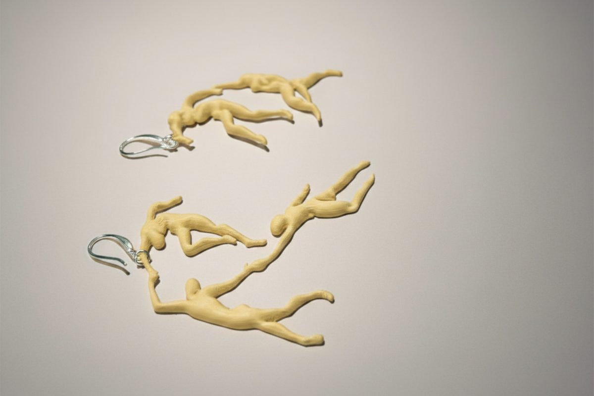 Very light earrings Matisse La Danse by Miette