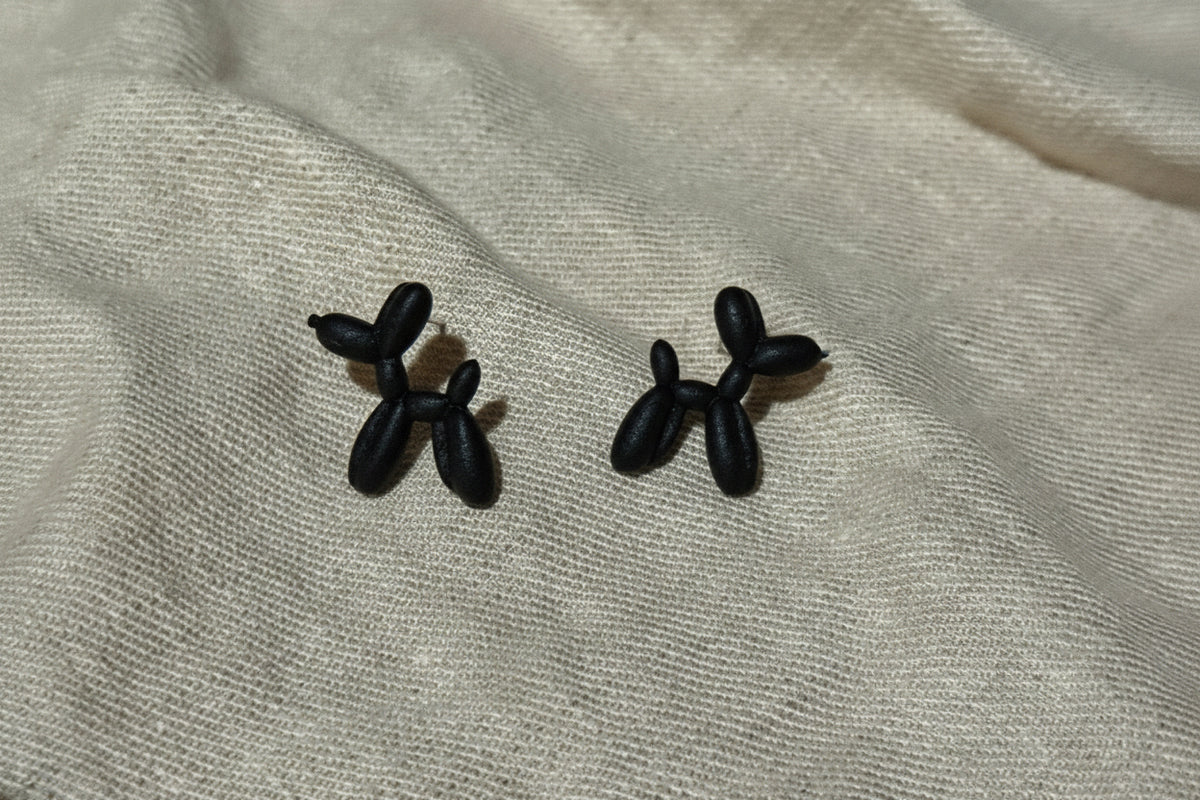 Very light earrings miette in bioplastics The dog 
